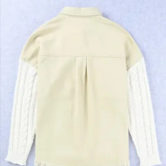 New denim cable knit jacket - Picture 12 of 16